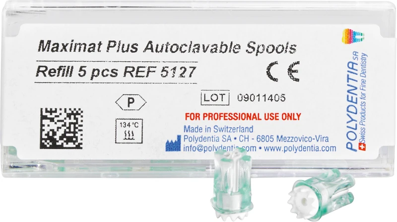Maximat Plus  Nachfüllpackung  5 Einweg-Spulen leer, autoklavierbar