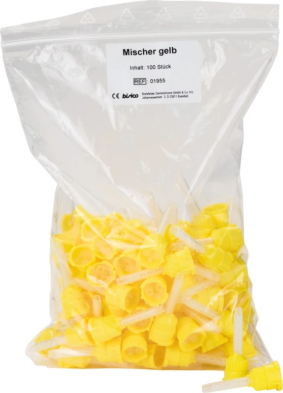 Mischer gelb  Packung  100 Stück gelb