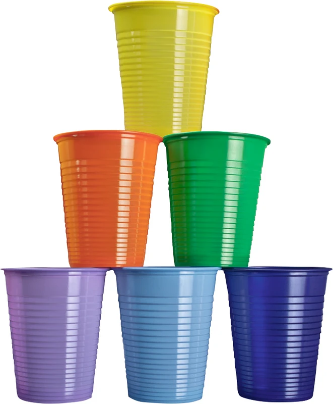 Monoart® Mundspülbecher  Karton  3.000 Stück colourmix, 180 ml