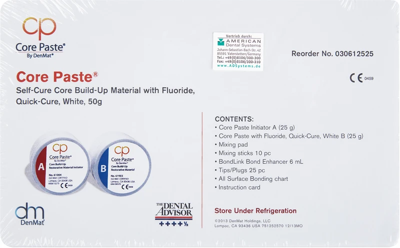 Core Paste  Kit  2 x 25 g Dose Quick mit Fluorid, Zubehör