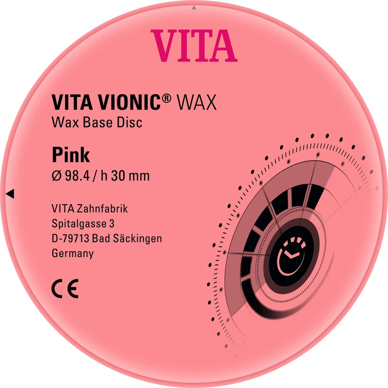 VITA VIONIC® WAX  Stück  pink, Ø 98,4 mm, H 30 mm