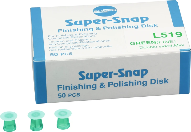 Super-Snap®  Nachfüllpackung  50 Scheiben, grün, Körnung fein, mini