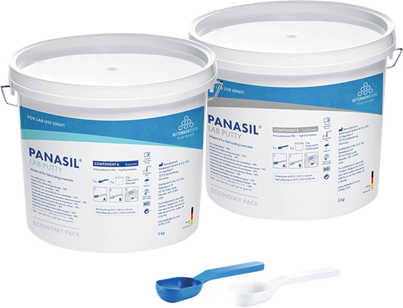 Panasil® lab Putty  Karton  2 x 5 kg Eimer