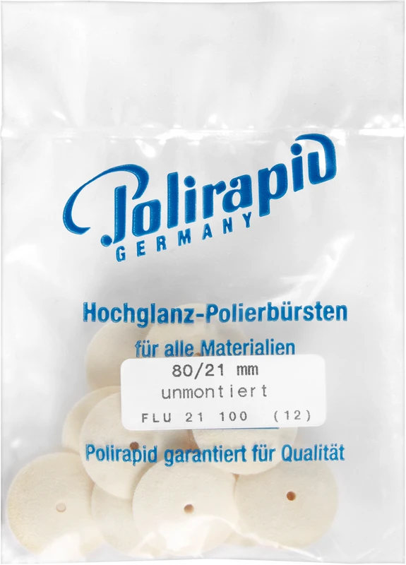 Filzkörper  Packung  12 Stück Nr. 80, unmontiert, Filz, Ø 21 mm, S: 5 mm