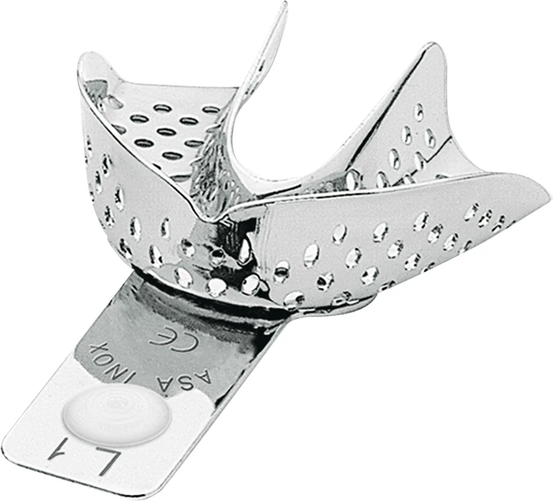 Abdrucklöffel   Stück  UK, XXS, perforiert, gelb