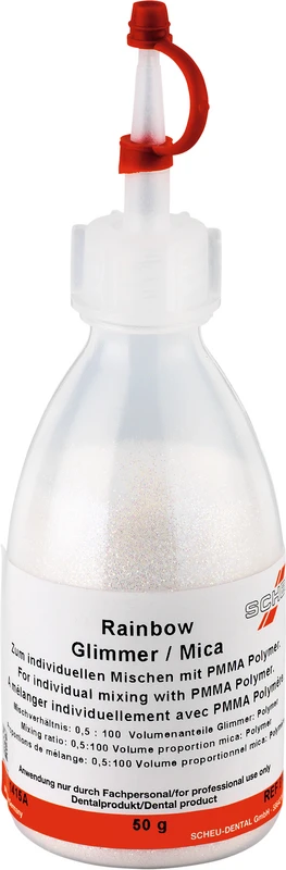Glimmer  Flasche  50 g rainbow
