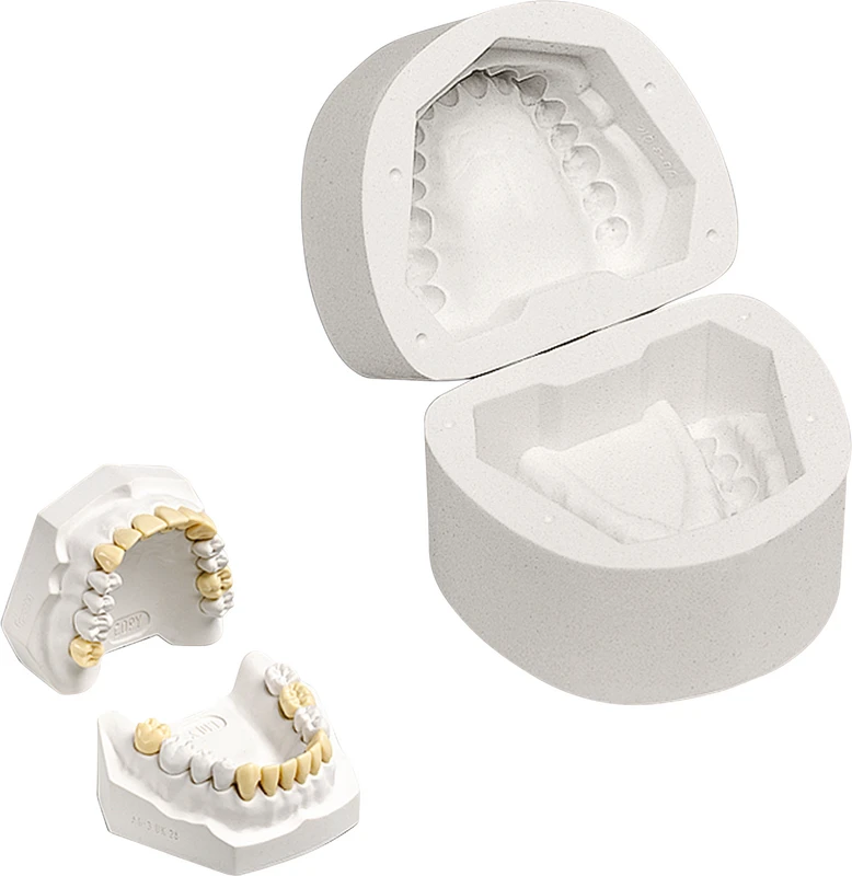 Gumminegativformen AG-3 G 28  Stück  für zahntechnische Meistermodell