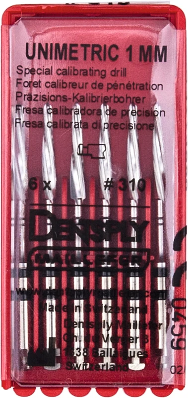 UNIMETRIC Kalibrierbohrer  Packung  6 Bohrer, schwarz, Gr. 310
