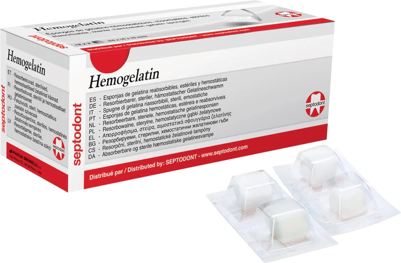 Hemogelatin   Blisterpackung  24 Stück 10 x 10 x 10 mm, steril