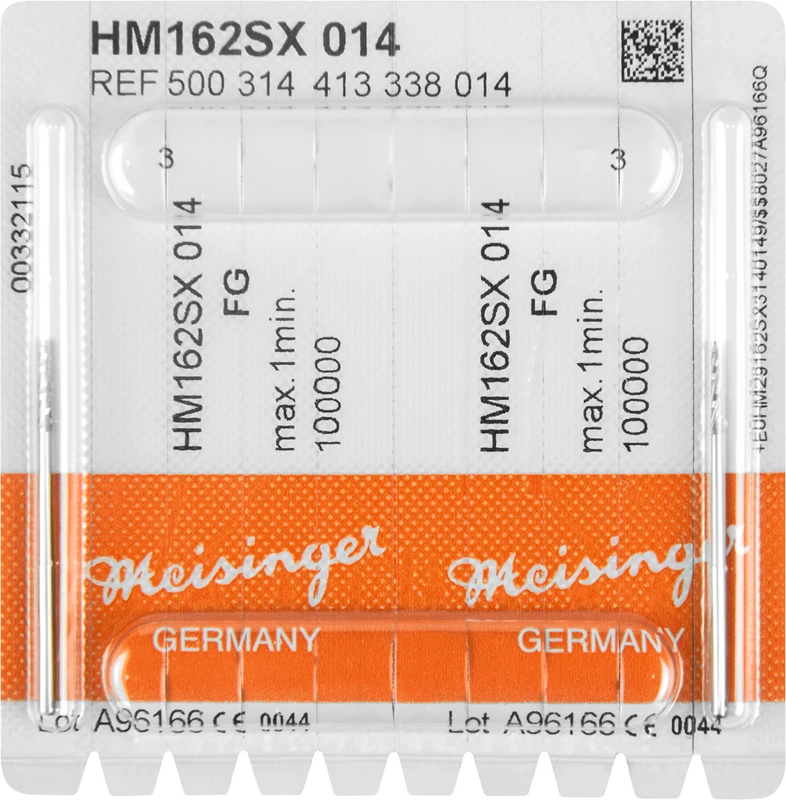 Chirurgie Fräser HM 162  Packung  2 Stück kreuzverzahnt, schlanker Hals, (SX) HP, Figur 408, 8 mm, ISO 014