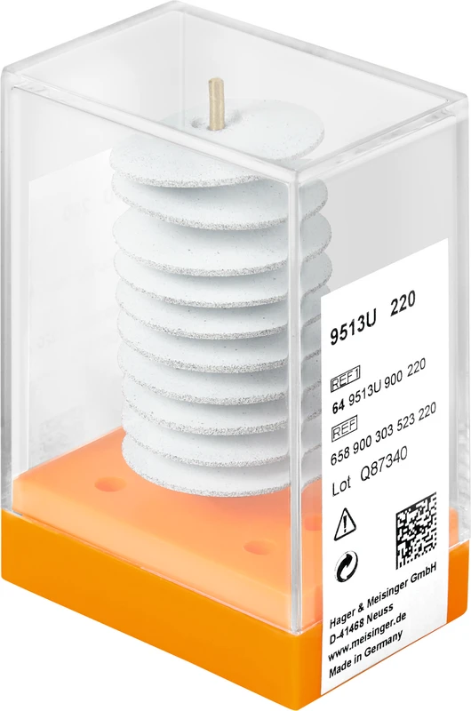 Universalpolierer 9513U  Packung  10 Stück unmontiert, weiß, Figur 303, 4 mm, ISO 220