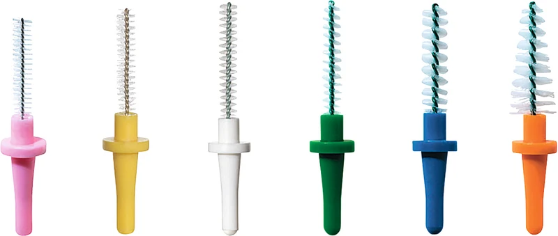 Pic-Brush® Ersatzbürsten  Packung  6 x 2 Stück (pink, gelb, weiß, grün, blau, orange)