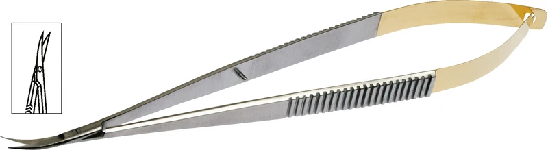 KKD® Schere TC Line nach Jacobsen  Stück  17 cm, gebogen, gezackt