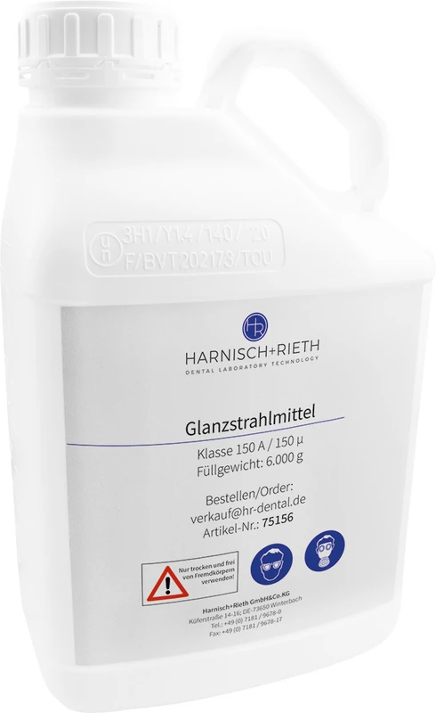 Glanzstrahlmittel  Flasche  6 kg 150 mµ