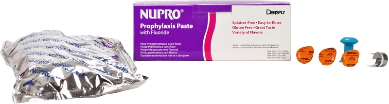 NUPRO® mit Fluoride   Packung  200 x 2 g Single Dose fein, Orange
