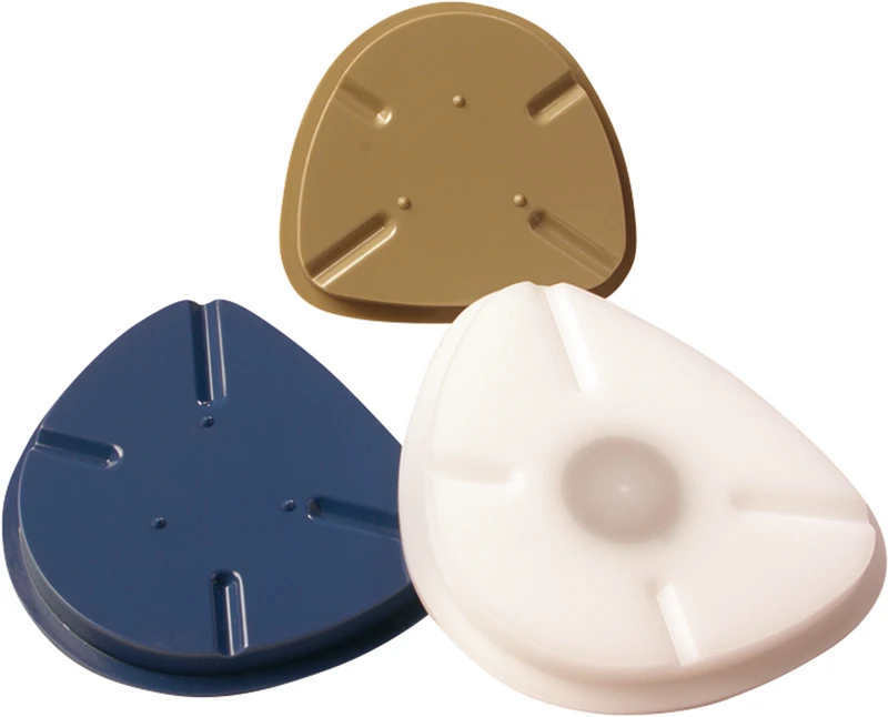 Formplatten  Stück  8 cm, Kunsstoff, blau