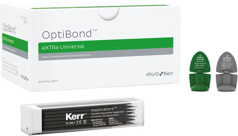 OptiBond eXTRa Universal  Unidose Kit  50 x 0,18 ml Primer, 50 x 0,18 ml Adhäsiv, 100 Applikatoren, 1 Technikkarte