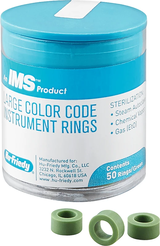 IMS Farbkodierungsringe maxi  Packung  50 Stück, IMS-1287L, grün