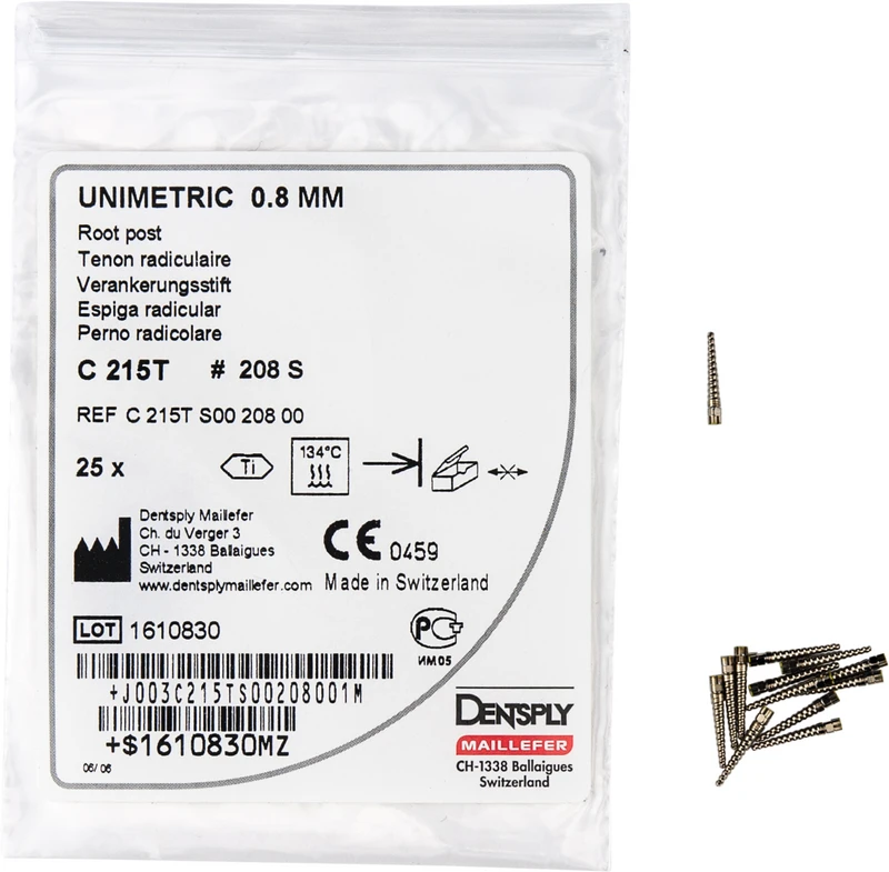 UNIMETRIC Integral  Nachfüllpackung  25 Stück Gr. 208S Titan