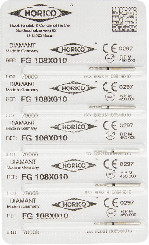 Kronentrenner 108X  Packung  5 Stück schwarz grob, FG, Figur 108, 3 mm, ISO 010