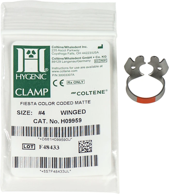 HYGENIC® Fiesta® Klammern  Stück  mit Flügel, für kleine Molaren OK, 4