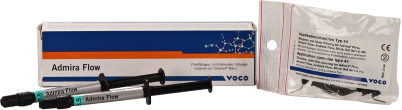 Admira® Flow  Packung  2 x 1,8 g Spritze A3,5, Applikationskanülen Typ 44