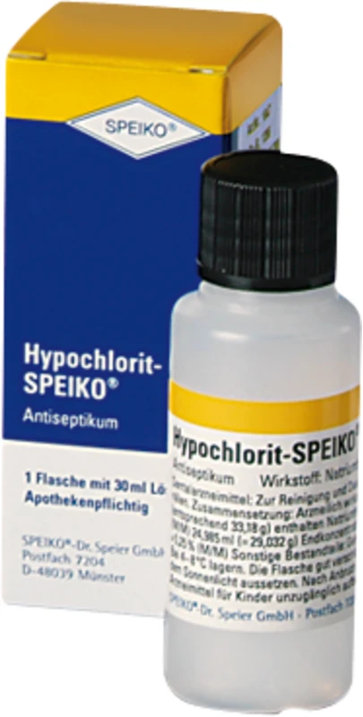 Hypochlorit-SPEIKO® 5,25%  Packung  30 ml Lösung mit Easy-Quick Entnahmesystem