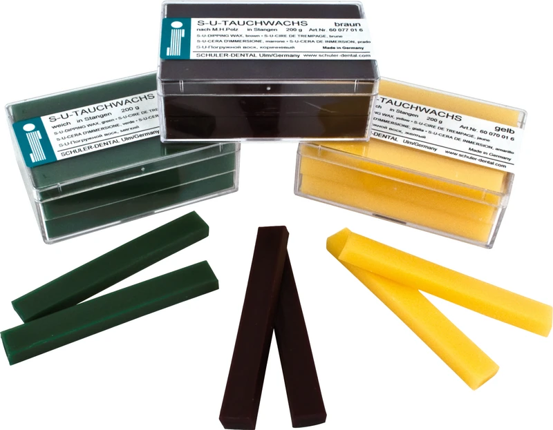 S-U-Tauchwachs  Packung  200 g Stück gelb, extra weich