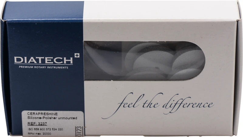 DIATECH CERAPRESHINE  Packung  10 Stück unmontiert, weiß, Figur 372 Scheibe, 3 mm, ISO 220