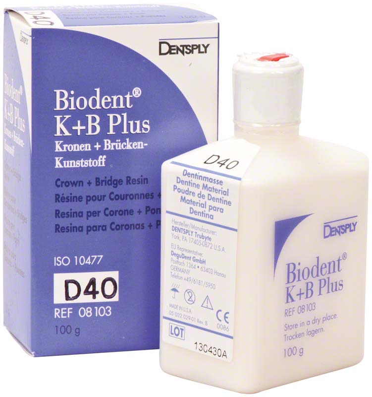 Biodent® K+B Plus Massen  Flasche  100 g Pulver dentin 40