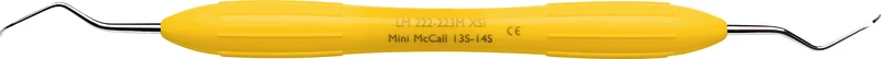 LM Universalkürette McCall Mini  Stück  Figur 13S\14S, gelb, LM-ErgoMax Griff