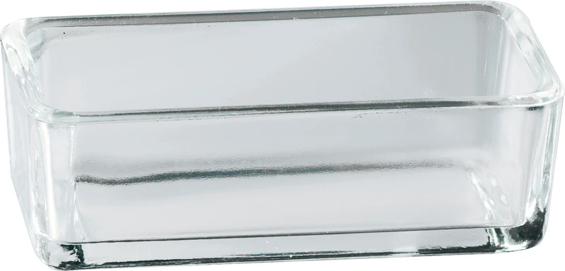 Klarglas-Instrumentenschale  Stück  Nr. 760, 120 x 60 x 40 mm