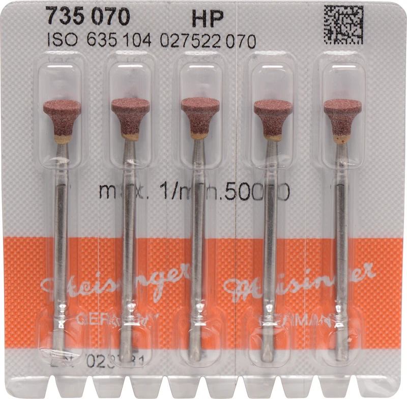 Keramische Schleifer 735  Packung  5 Stück braun, HP, Figur 027, ISO 070