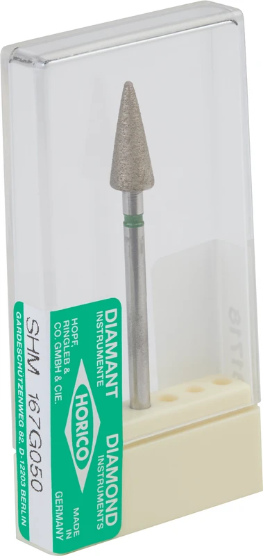 Sinterdiamantschleifer 167  Stück  SHM, grün grob, HP, Figur 167, 12 mm, ISO 050