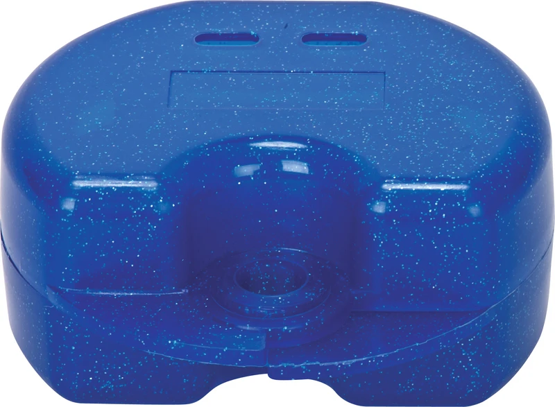 Zahnspangendose Glitter  Stück  blau