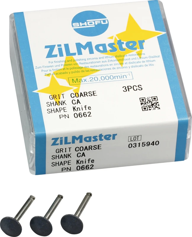 ZiLMaster  Packung  3 Stück grün grob, RA, Figur Linse, ISO 090