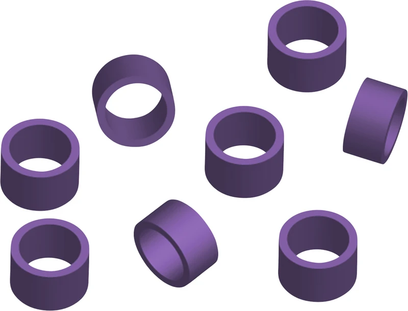 Codierringe  Packung  50 Stück lila