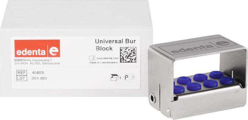 Bohrerständer  Stück  für 8 FG oder 8 RA Instrumente, 42 x 25 x 30 mm