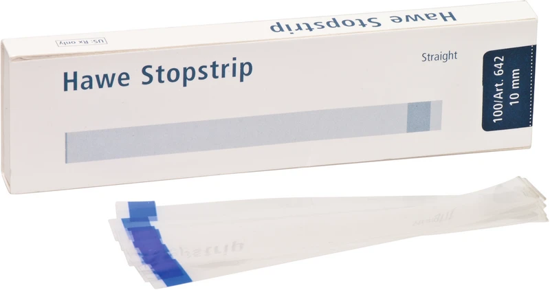 Stopstrip  Packung  100 Stück Breite blau, 10 mm, gerade