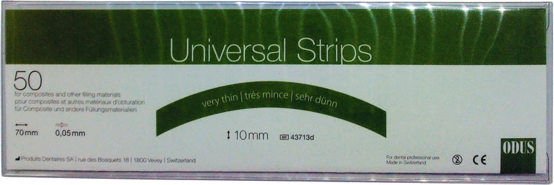 ODUS Universal Strips  Packung  50 Stück Breite 10 mm, gebogen