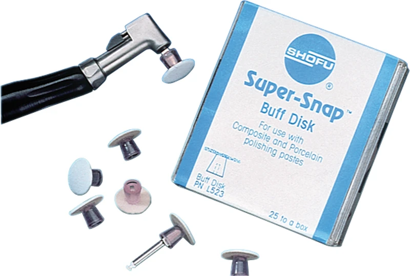 Super-Snap® Buff Disk  Packung  25 Stück Mini, 1 Mandrell RA