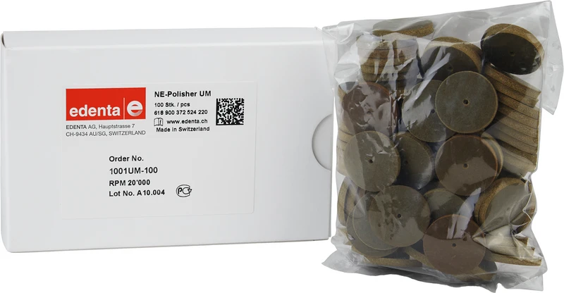 NE-Polierer  Packung  100 Stück unmontiert, Figur 372, 3 mm, ISO 220