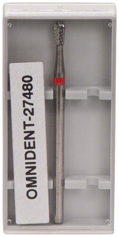 Omni HM-Fräser Schliff 20  Stück  kreuzverzahnt, rot fein, HP, Figur 237, 5 mm, ISO 023