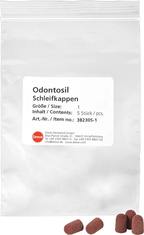 Schleifkappen  Packung  5 Stück rund Ø 8,5 mm, Größe 1 für Träger D38230T1