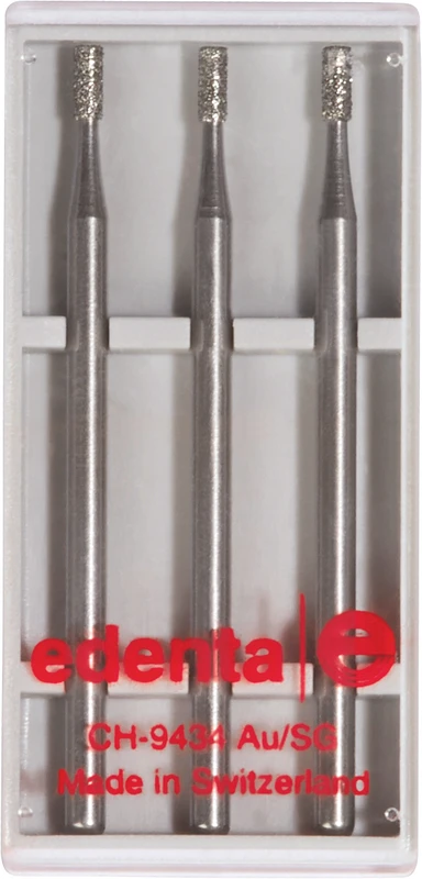 Diamanten 835  Packung  3 Stück Standard, HP, Figur 109 Zylinder flach, 4 mm, ISO 016