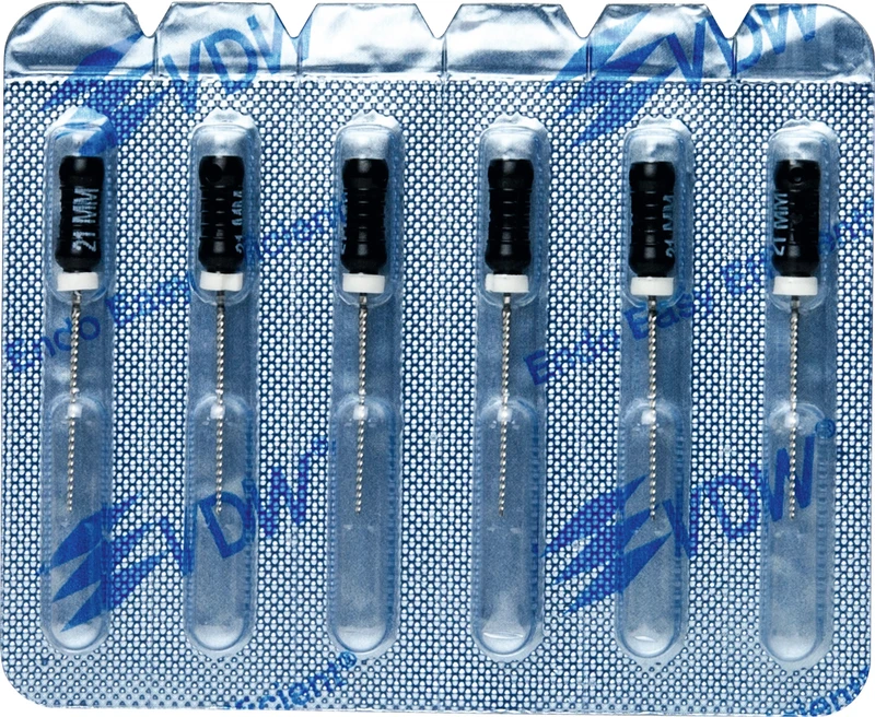 STERILE Flexicut® Feilen  Blisterpackung  6 Stück 21 mm ISO 040