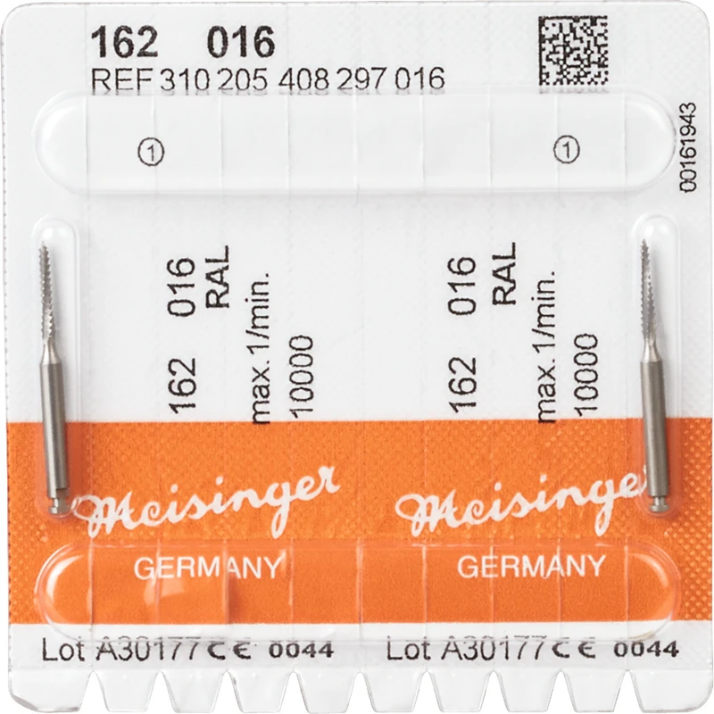 Chirurgie Fräser 162  Packung  2 Stück RAL, Figur 408, 9 mm, ISO 016