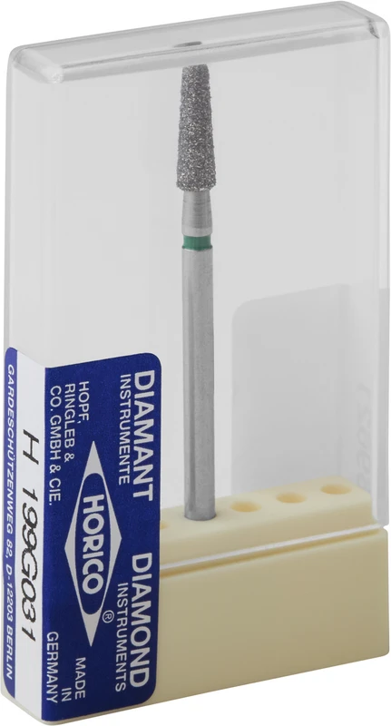 Diamantschleifer H 199  Stück  grün grob, HP, Figur 199, 10 mm, ISO 031