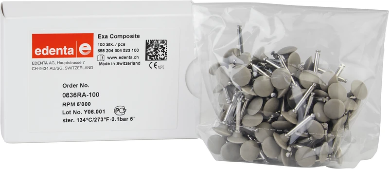 Exa Composite  Packung  100 Stück grau, RA, Figur 304, 4,7 mm, ISO 100