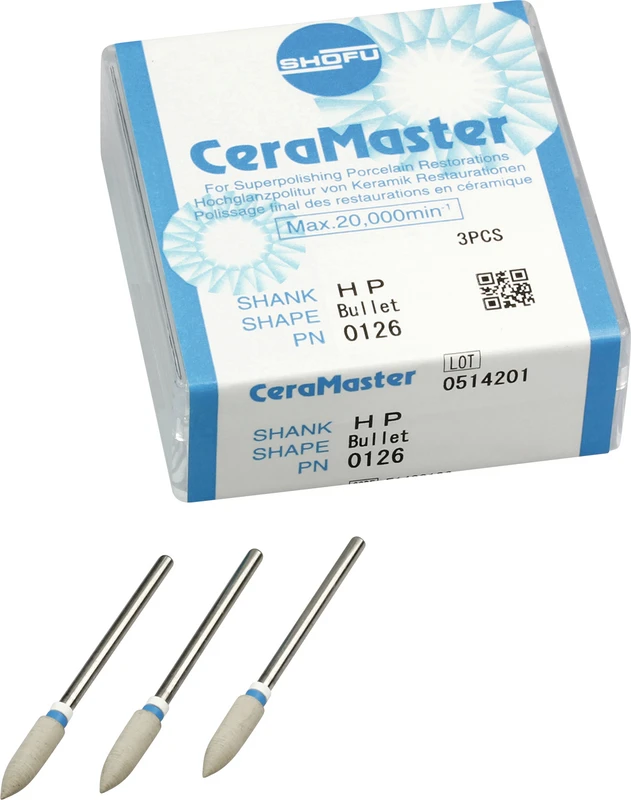 CeraMaster  Packung  3 Stück beige, HP blau\weiß, Figur Walze, ISO 040